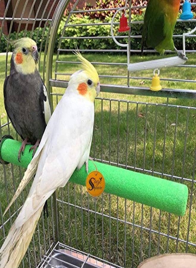 سايج سكوير مجموعة سيج سكوير من 3 قطع من موائل الطيور الطبيعية، عبارة عن مجثم/حامل/لعبة خشبية رملية للببغاء/الكوكاتيل/الببغاء الرمادي الأفريقي/الكوكاتو (3 قطع) (الأحجام - 8 بوصات، 12 بوصة، 16 بوصة). - Image 4